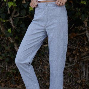 Brandy Melville John Galt Blue Stripe Tilden Pants